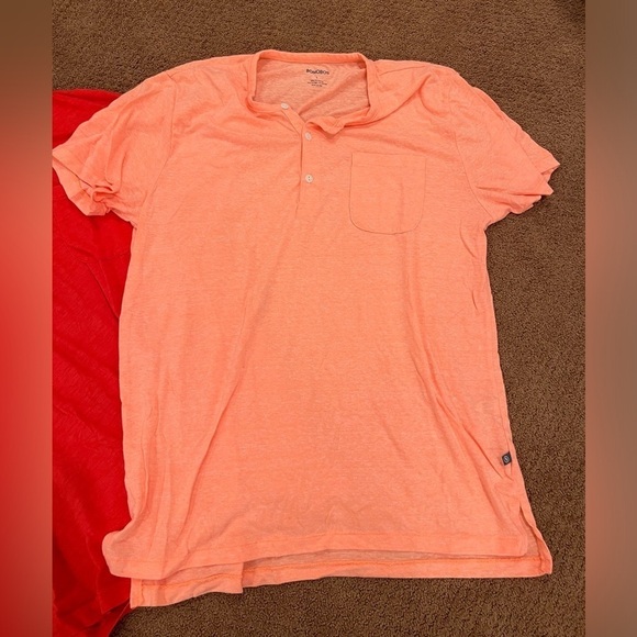 Bundle of 3 Men’s Short Sleeve Tees Henleys Bonobos Banana Republic Size L - Picture 2 of 7